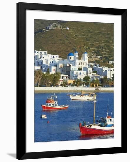 Katapola Port, Amorgos, Cyclades, Aegean, Greek Islands, Greece, Europe-Tuul-Framed Photographic Print