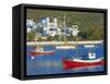 Katapola Port, Amorgos, Cyclades, Aegean, Greek Islands, Greece, Europe-Tuul-Framed Stretched Canvas