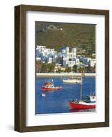 Katapola Port, Amorgos, Cyclades, Aegean, Greek Islands, Greece, Europe-Tuul-Framed Photographic Print