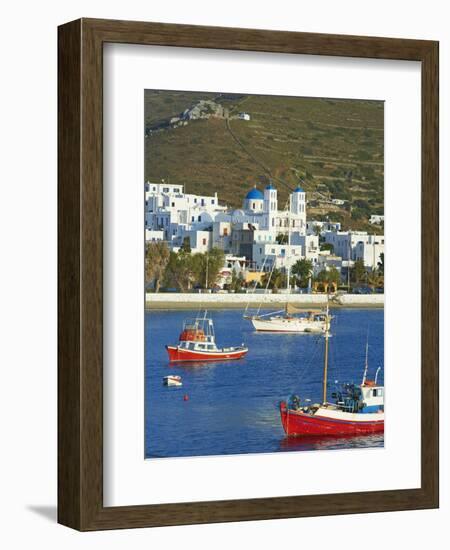 Katapola Port, Amorgos, Cyclades, Aegean, Greek Islands, Greece, Europe-Tuul-Framed Photographic Print