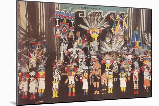 Katchina Dolls, New Mexico-null-Mounted Art Print