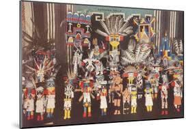 Katchina Dolls, New Mexico-null-Mounted Art Print