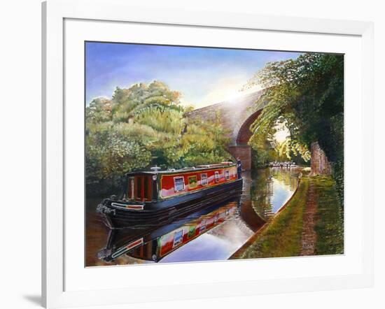 Kate Boat on the Grand Union Canal, 2001-Kevin Parrish-Framed Giclee Print