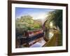 Kate Boat on the Grand Union Canal, 2001-Kevin Parrish-Framed Giclee Print