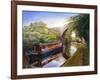 Kate Boat on the Grand Union Canal, 2001-Kevin Parrish-Framed Giclee Print