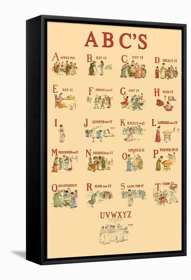 Kate Greenaway's ABC's-Kate Greenaway-Framed Stretched Canvas