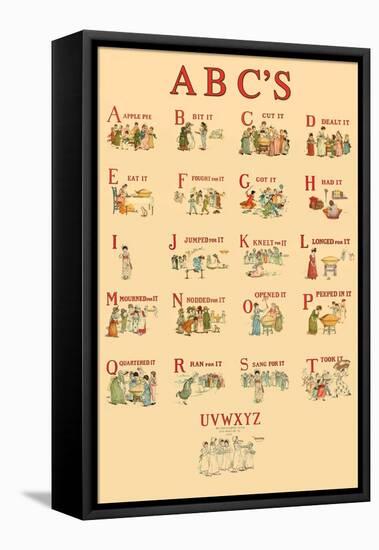 Kate Greenaway's ABC's-Kate Greenaway-Framed Stretched Canvas