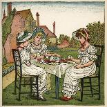 The Garden Seat-Kate Greenaway-Giclee Print