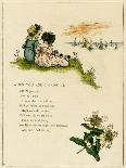 Here are Jack and His Sister Jill Making Their Way up the Hill-Kate Greenaway-Framed Art Print