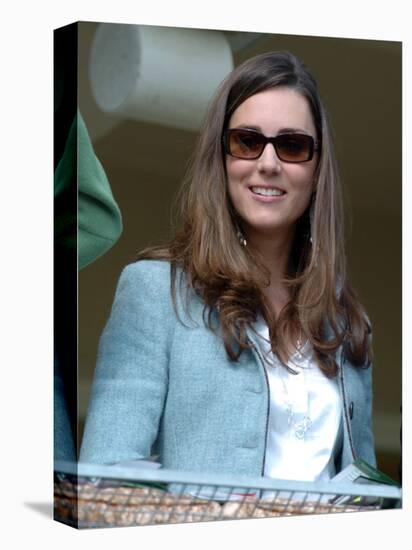 Kate Middleton in the Royal box at Cheltenham racecourse, 16th March 2007-null-Stretched Canvas