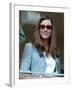 Kate Middleton in the Royal box at Cheltenham racecourse, 16th March 2007-null-Framed Photographic Print