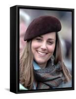 Kate Middleton in the Royal box at Cheltenham racecourse, March 16th 2007-null-Framed Stretched Canvas