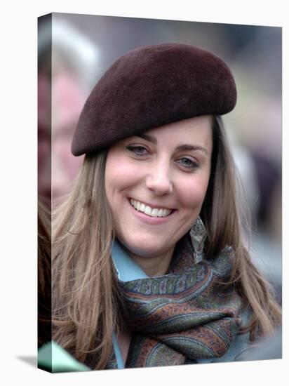 Kate Middleton in the Royal box at Cheltenham racecourse, March 16th 2007-null-Stretched Canvas