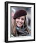 Kate Middleton in the Royal box at Cheltenham racecourse, March 16th 2007-null-Framed Photographic Print