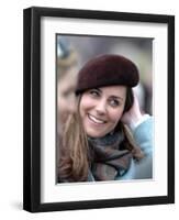 Kate Middleton in the Royal box at Cheltenham racecourse, March 16th 2007-null-Framed Premium Photographic Print