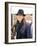 Kate Middleton, the girlfriend of Prince William, arrives at Cheltenham Racecourse in Gloucstershir-null-Framed Photographic Print