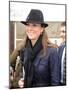 Kate Middleton, the girlfriend of Prince William, arrives at Cheltenham Racecourse in Gloucstershir-null-Mounted Photographic Print