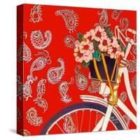 Kate's bike-Linda Arthurs-Stretched Canvas