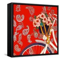 Kate's bike-Linda Arthurs-Framed Stretched Canvas