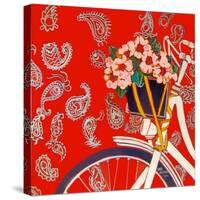 Kate's bike-Linda Arthurs-Stretched Canvas