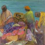 Sorting the Catch, Zanzibar-Kate Yates-Framed Giclee Print