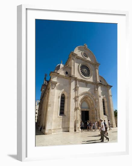 Katedrala Sv. Jakova (St. James Cathedral), UNESCO World Heritage Site, Sibenik, Dalmatia Region, C-Emanuele Ciccomartino-Framed Photographic Print