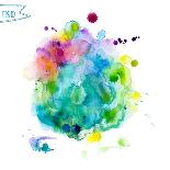 Abstract Hand Drawn Watercolor Background,Vector Illustration-KaterinaS-Art Print