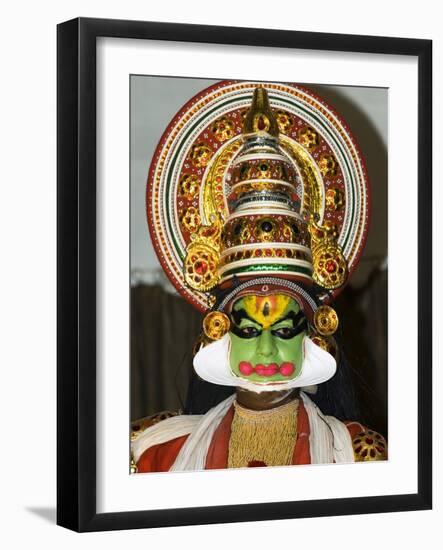 Kathakali Dancer, Kochi (Cochin), Kerala, India, Asia-Stuart Black-Framed Photographic Print