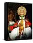 Kathakali, the Classical Dance-Drama of Kerala Region in Trivandrum, Kerala, India-null-Framed Stretched Canvas