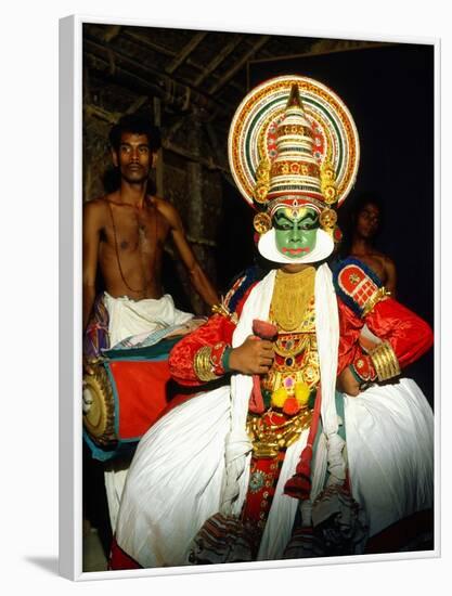 Kathakali, the Classical Dance-Drama of Kerala Region in Trivandrum, Kerala, India-null-Framed Photographic Print