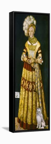 Katharina Von Mecklenburg-Lucas Cranach the Elder-Framed Stretched Canvas