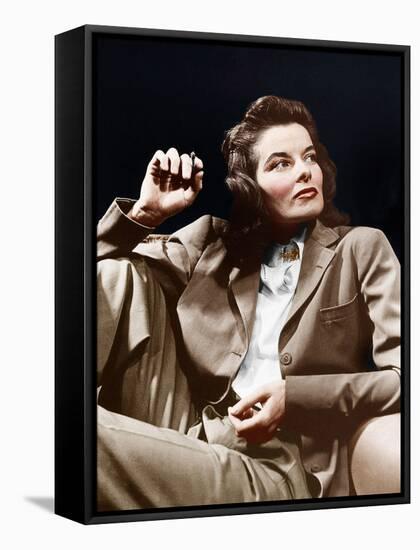 Katharine Hepburn, ca. early 1940s-null-Framed Stretched Canvas