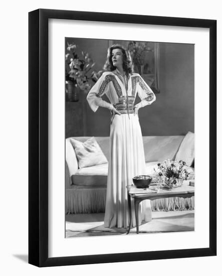 Katharine Hepburn, The Philadelphia Story, 1940-null-Framed Photographic Print