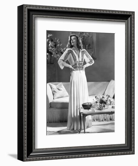 Katharine Hepburn, The Philadelphia Story, 1940-null-Framed Photographic Print