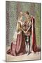 Katharine Speaks in Henry V, Act V, Scene II, 'Dat Is as it Sall Please De Roi Mon Pere', from…-Robert Dudley-Mounted Giclee Print