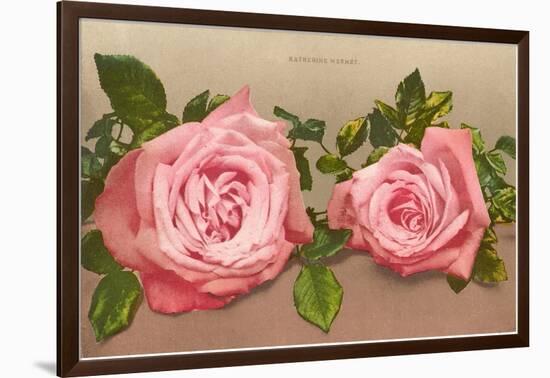 Katherine Mermet Pink Roses-null-Framed Art Print