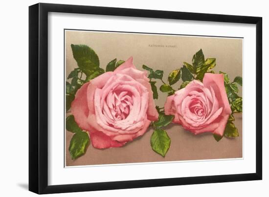 Katherine Mermet Pink Roses-null-Framed Art Print