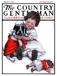 "Dressing Doggie," Country Gentleman Cover, March 24, 1923-Katherine R. Wireman-Giclee Print