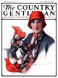 "Woman in Red Cloche and Scarf,"November 8, 1924-Katherine R. Wireman-Giclee Print