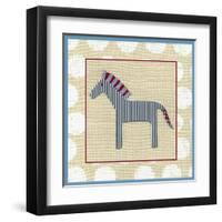 Katherine's Zebra-Chariklia Zarris-Framed Art Print