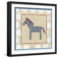 Katherine's Zebra-Chariklia Zarris-Framed Art Print