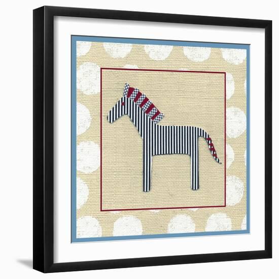 Katherine's Zebra-Chariklia Zarris-Framed Art Print