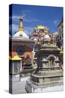 Kathesimbhu Stupa, Kathmandu, Nepal, Asia-Ian Trower-Stretched Canvas