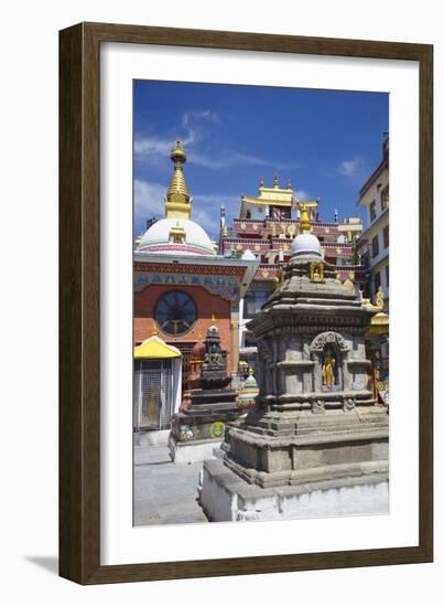 Kathesimbhu Stupa, Kathmandu, Nepal, Asia-Ian Trower-Framed Photographic Print