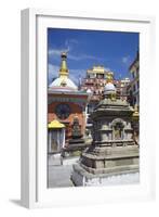 Kathesimbhu Stupa, Kathmandu, Nepal, Asia-Ian Trower-Framed Photographic Print