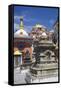 Kathesimbhu Stupa, Kathmandu, Nepal, Asia-Ian Trower-Framed Stretched Canvas