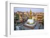 Kathesimbu Stupa with Buddha Wisdom Eyes and Prayer Colorful Flags in Kathmandu, Nepal-mazzzur-Framed Photographic Print