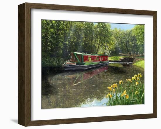 Kathleen May Chesterfield Canal Notts-Richard Harpum-Framed Art Print