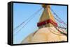 Kathmandu Nepal Boudhanath Stupa at the Famous Religious Temple-Bill Bachmann-Framed Stretched Canvas