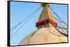 Kathmandu Nepal Boudhanath Stupa at the Famous Religious Temple-Bill Bachmann-Framed Stretched Canvas